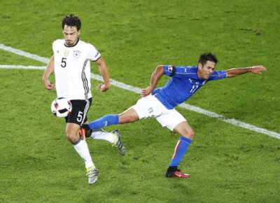 Капитан сборной Италии в первый раз пропустил мяч на Евро