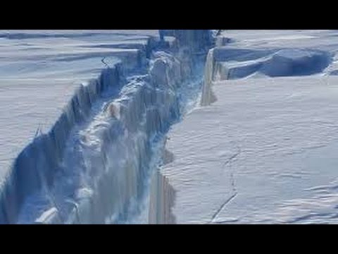 Беспилотник снял 40-километровую трещину в леднике Антарктиды
