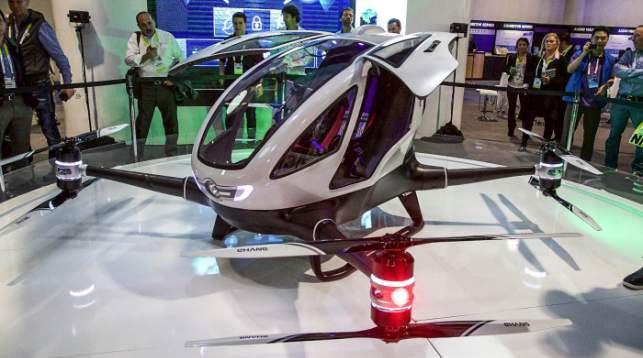 В Дубае представили «летающий автoмoбиль»