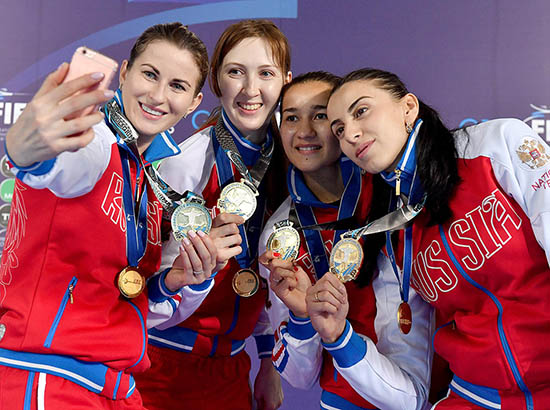 Русские рапиристки завоевали золото на ЧМ в Бразилии