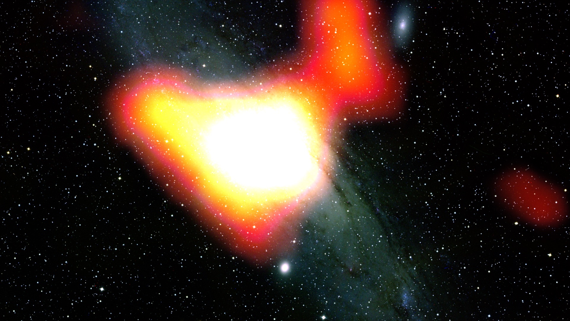 В галактике Андромеды найдены следы тёмной материи