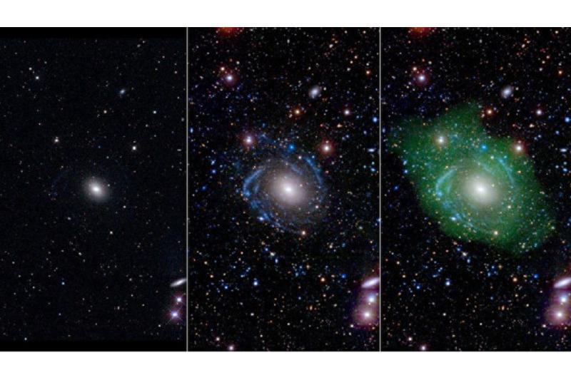 Ученые обнаружили необычную «галактику-франкенштейна»