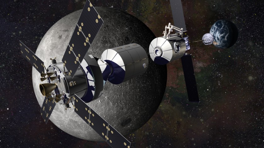 «Роскосмос» может построить станцию на орбите Луны
