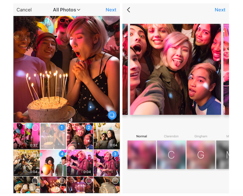 Instagram разрешил публиковать до 10 снимков и видеороликов в одном посте