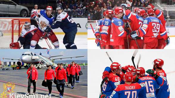 Сборная РФ по хоккею отправилась в Словакию на матчи Евровызова