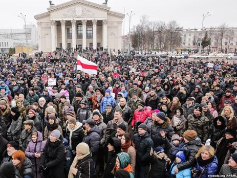 В Республики Беларусь проходит марш протеста «нетунеядцев»