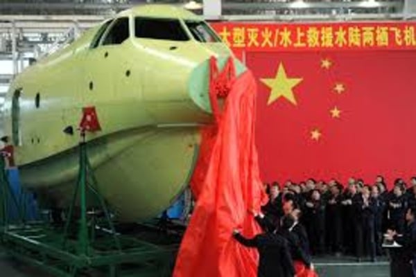 КНР создал крупнейший в мире самолет-амфибию