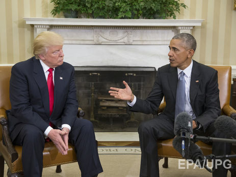 Обама и Трамп завершили встречу в Белом доме рукопожатием