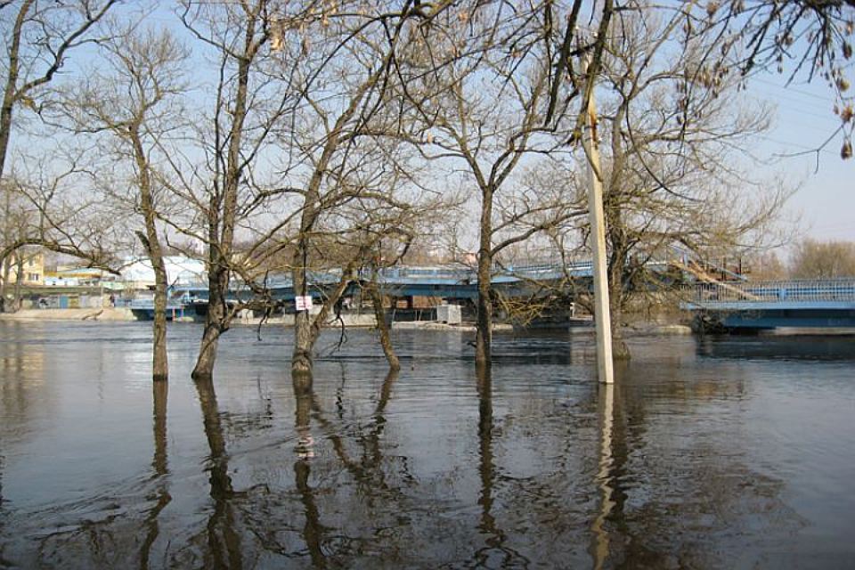 Из-за паводка в Пугачевском районе закрыли автомобильное движение по мосту