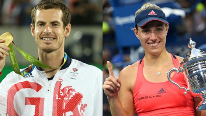 Энди Маррей и Анжелика Кербер признаны лучшими теннисистами 2016 года