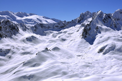 Русский горнолыжник умер в Альпах в процессе схода лавины