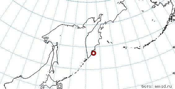 У берегов Камчатки случилось землетрясение магнитудой 5,3