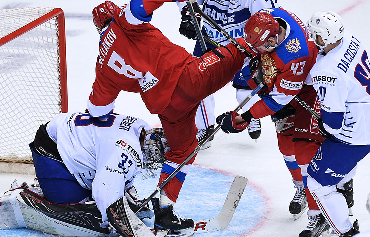Сборная Российской Федерации уступила Франции в матче Еврочелленджа в Челябинске