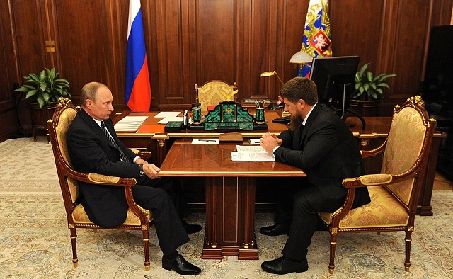 Путин указал Кадырову на нападение на часть Росгвардии в Чечне