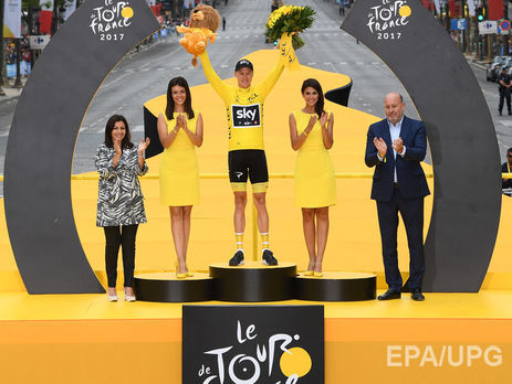 Англичанин Фрум в 3-й раз стал победителем веломногодневки «Тур де Франс»