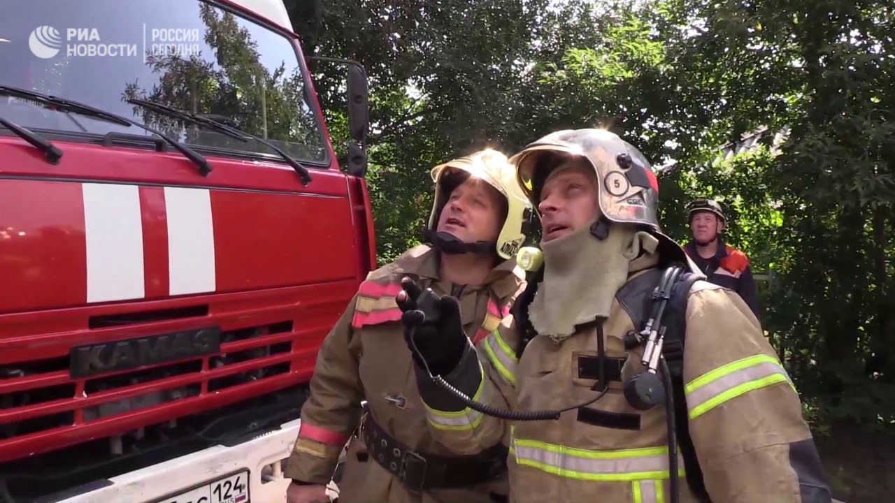 Пожар в доме престарелых в Красноярске