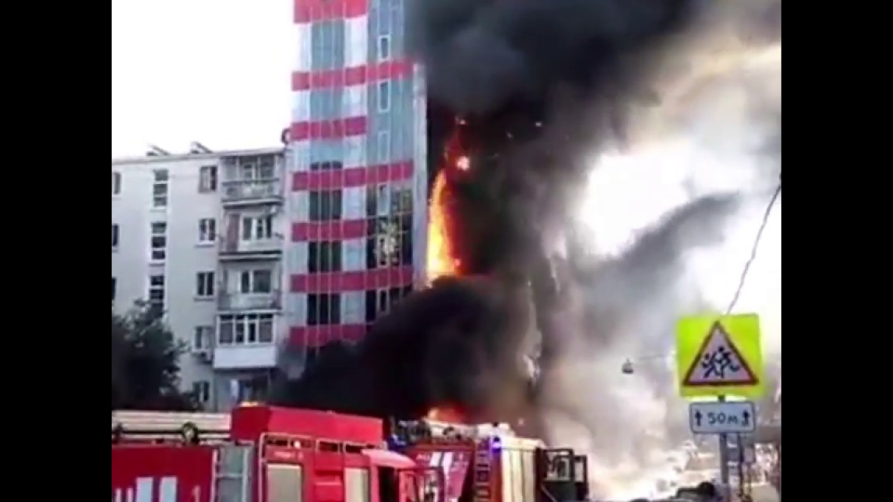 Пожар в гостинице в Ростове-на-Дону
