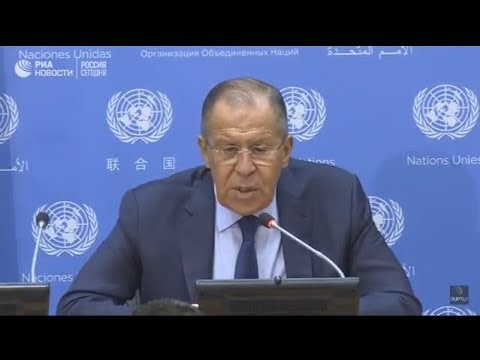 Пресс-конференция Лаврова по окончанию Генассамблеи ООН