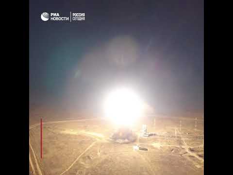 Испытательный пуск ракеты (МБР) РС-12М «Тополь»
