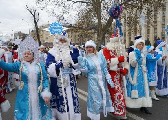 Парад Дедов Морозов пройдет в Краснодаре 23 декабря