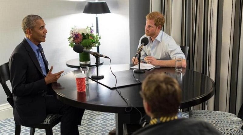 Британский принц Гарри взял интервью у Барака Обамы
