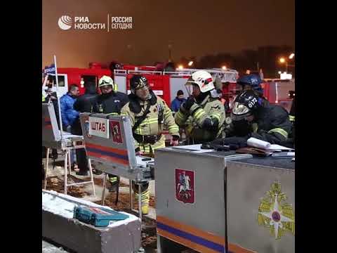 В Москве потушили пожар на рынке «Садовод»