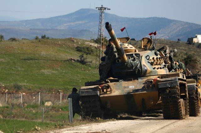 Немалый взрыв уничтожил турецкий танк «Леопард» в сирийском Африне
