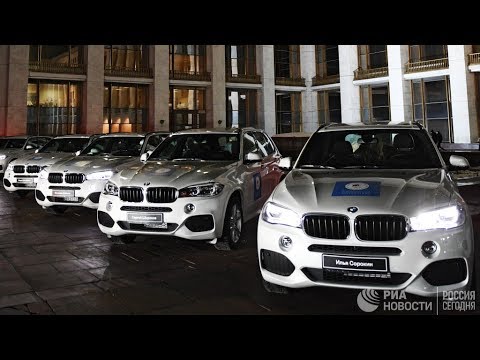 Вручение автомобилей российским олимпийским призерам