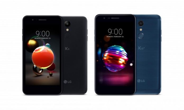Компания LG презентует мобильные телефоны K8 и K10 2018 года