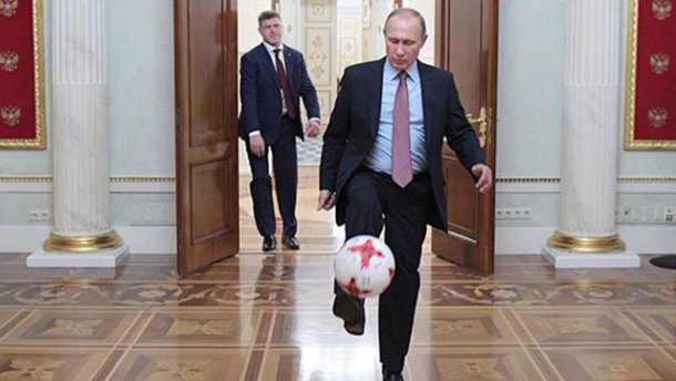 Путин снялся в видеоролике ЧМ-2018 по футболу — Сто дней