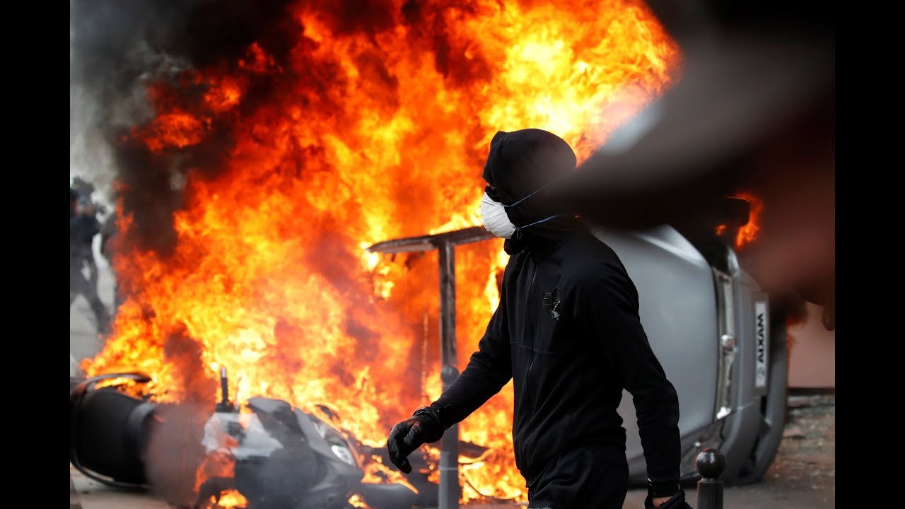 Беспорядки на первомайском шествии в Париже