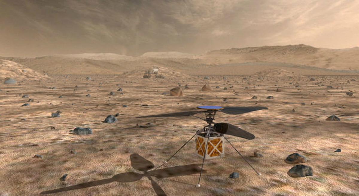 NASA отправит на Марс мини-вертолет