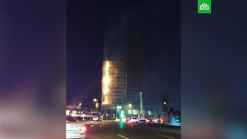 Trump Tower снова в пламени: на этот раз небоскреб зажегся в столице Азербайджана