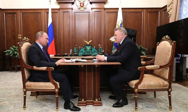 Владимир Путин и Вячеслав Шпорт встретились в Кремле