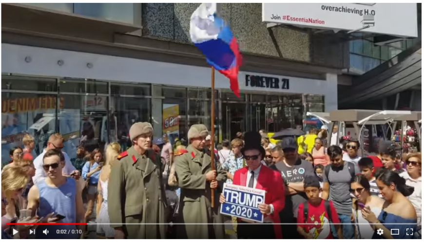 «Русских солдат» поставили охранять звезду Трампа в Голливуде