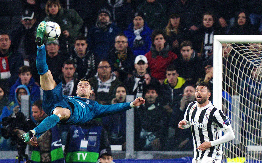 Гол Роналду в ворота «Ювентуса» признан лучшим в сезоне Лиги чемпионов УЕФА