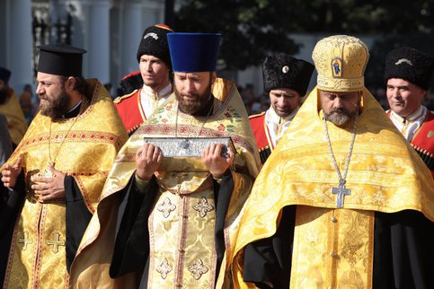 Патриарх Кирилл помолился о единстве Церкви у мощей Святителя Спиридона