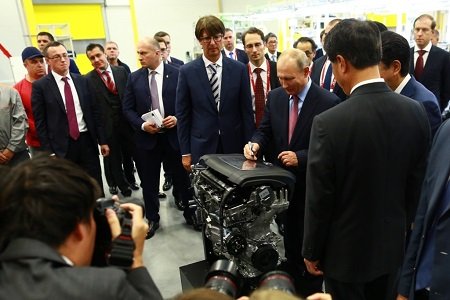 Мазда открыла новый завод по производству моторов во Владивостоке