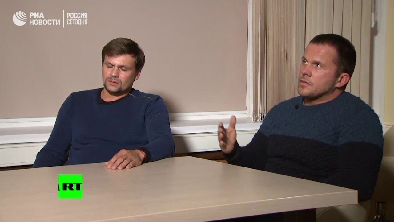 Эксклюзивное интервью Симоньян с «подозреваемыми» по делу Скрипалей Петровым и Бошировым