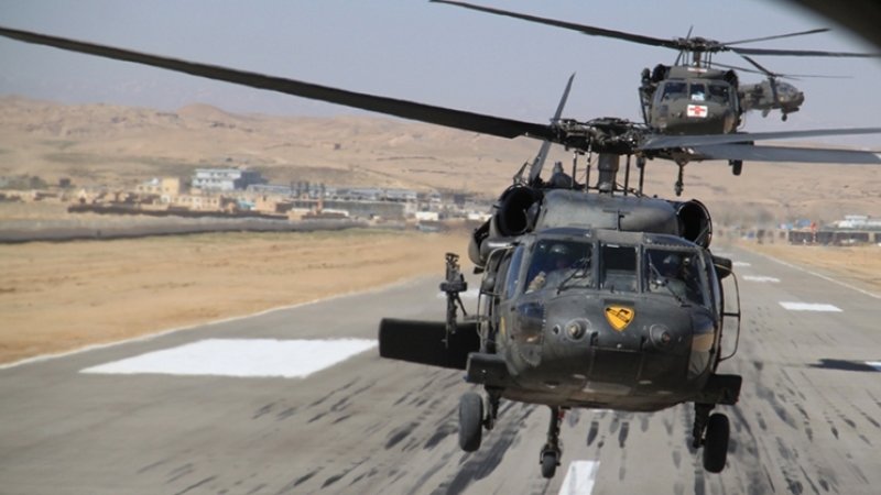 В Афганистане потерпел крушение военный вертолет
