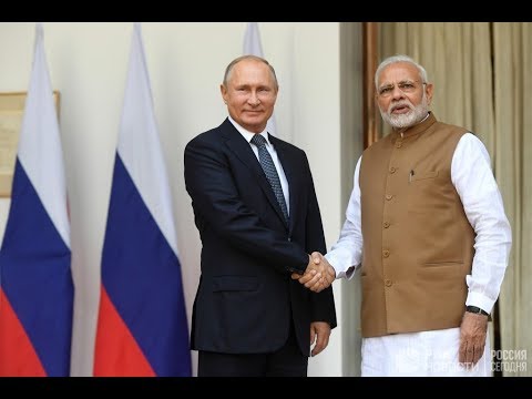 Путин и Моди на закрытии Российско-Индийского бизнес-форума