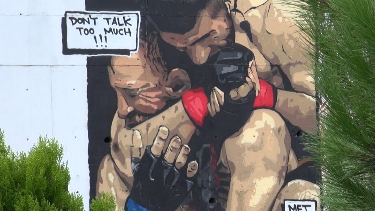 Турецкий художник посвятил граффити Хабибу Нурмагомедову
