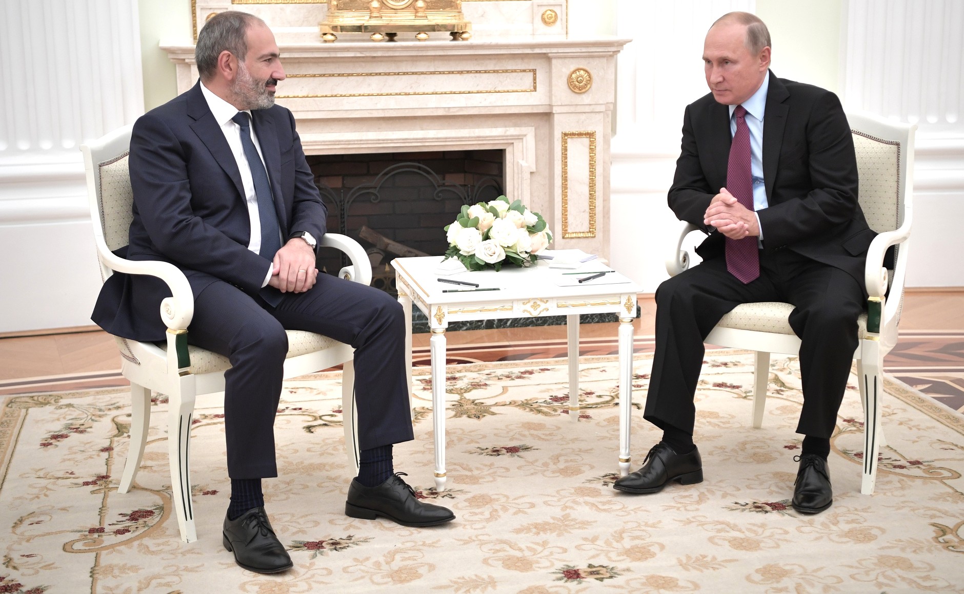 Владимир Путин принял в Кремле исполняющего обязанности премьера Армении