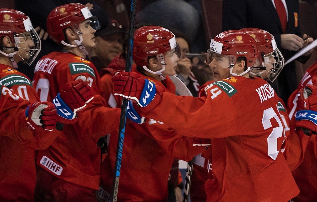Сборная Российской Федерации по хоккею одолела команду Швейцарии в матче молодежного ЧМ