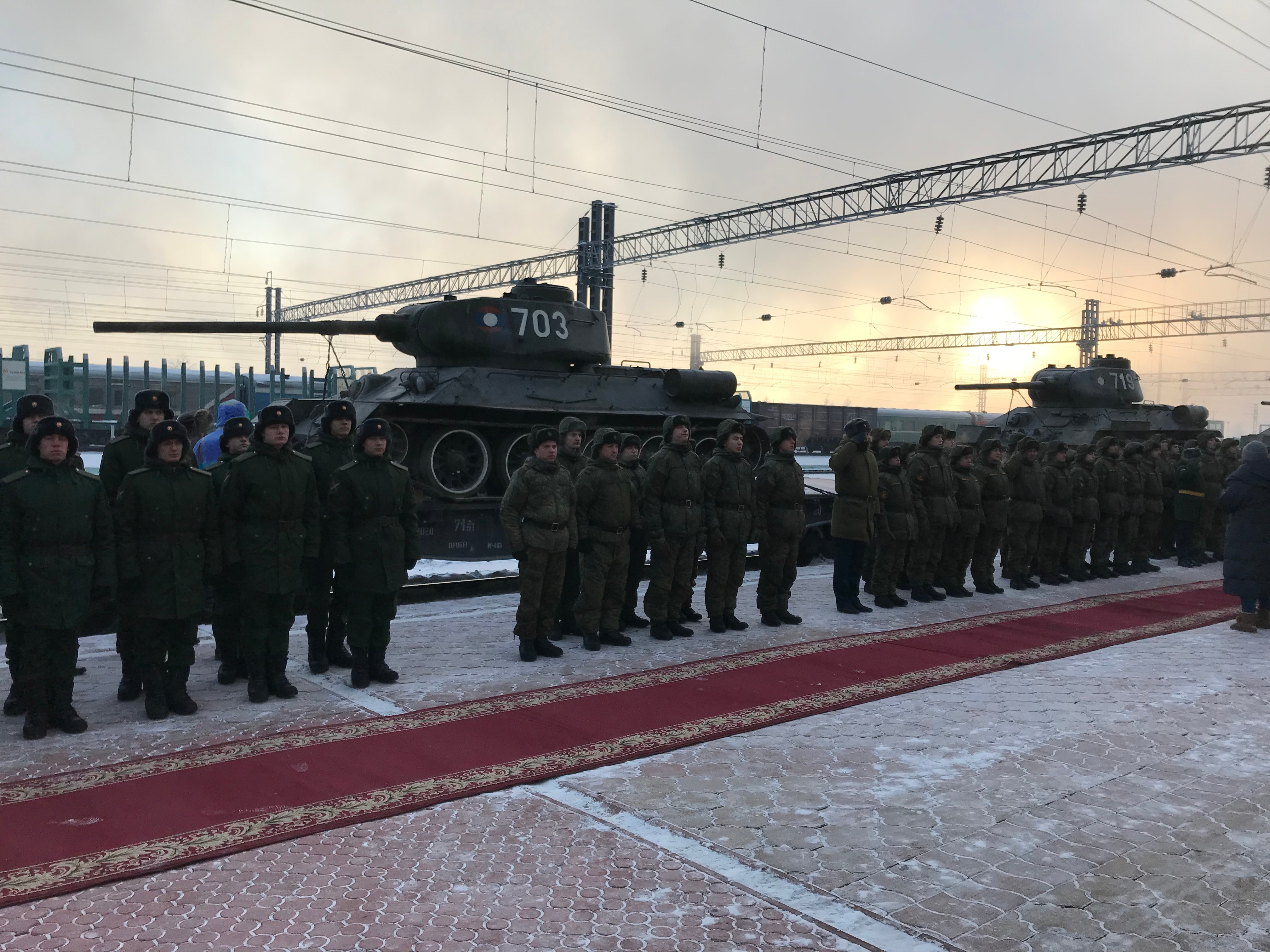 Эшелон с танками Т-34, которые Лаос сообщил РФ, встретили в Иркутске