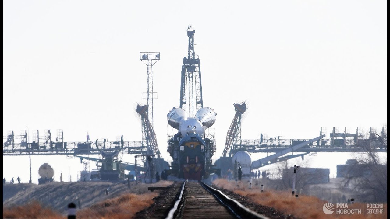 Старт космического корабля "Союз МС-12" к МКС