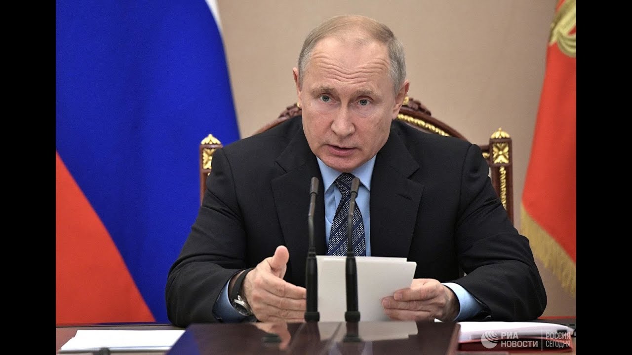 Путин на заседании Совбеза в Кремле