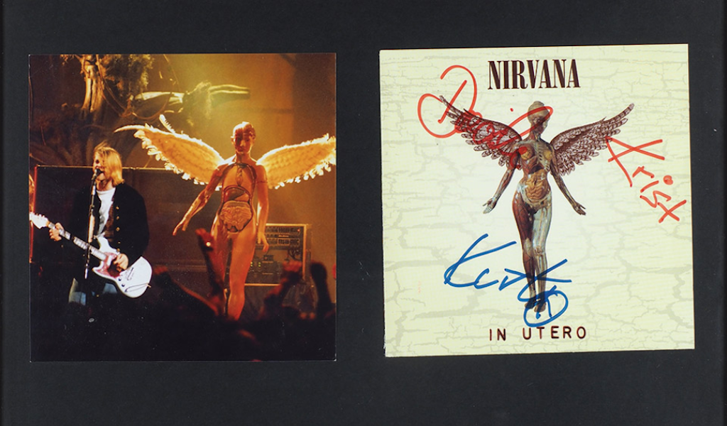 Обложку альбома Nirvana с подписью Кобейна продадут с молотка