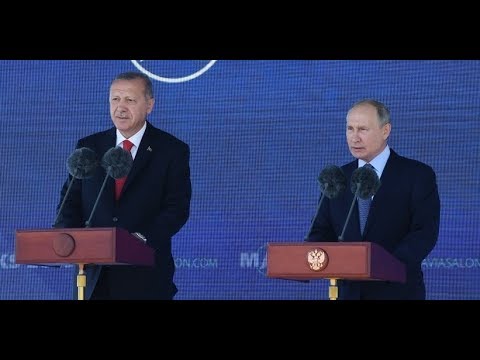 Путин и Эрдоган на "МАКС-2019"