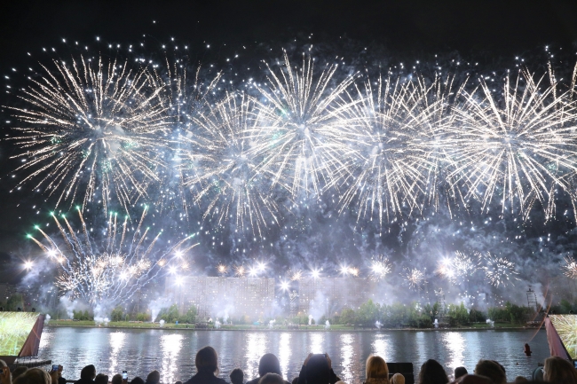 Российская Федерация стала победителем интернационального фестиваля фейерверков в столице РФ